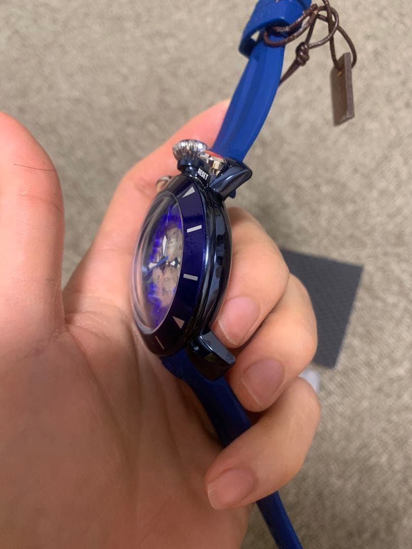 GaGa MILANO ガガミラノ 6053.1-BLURUBBER