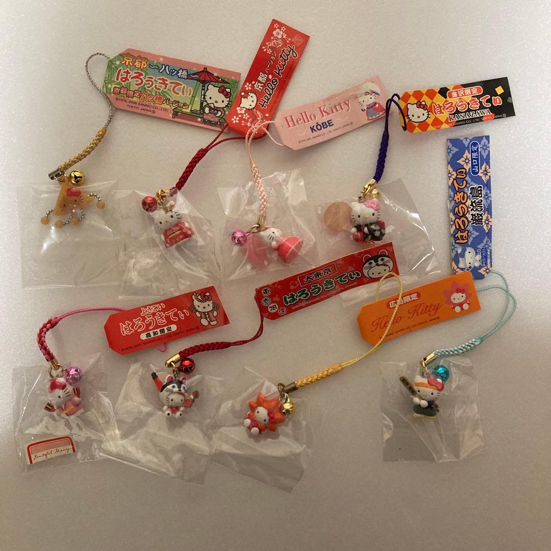 ハローキティご当地値付けストラップ おまとめ売り　27点