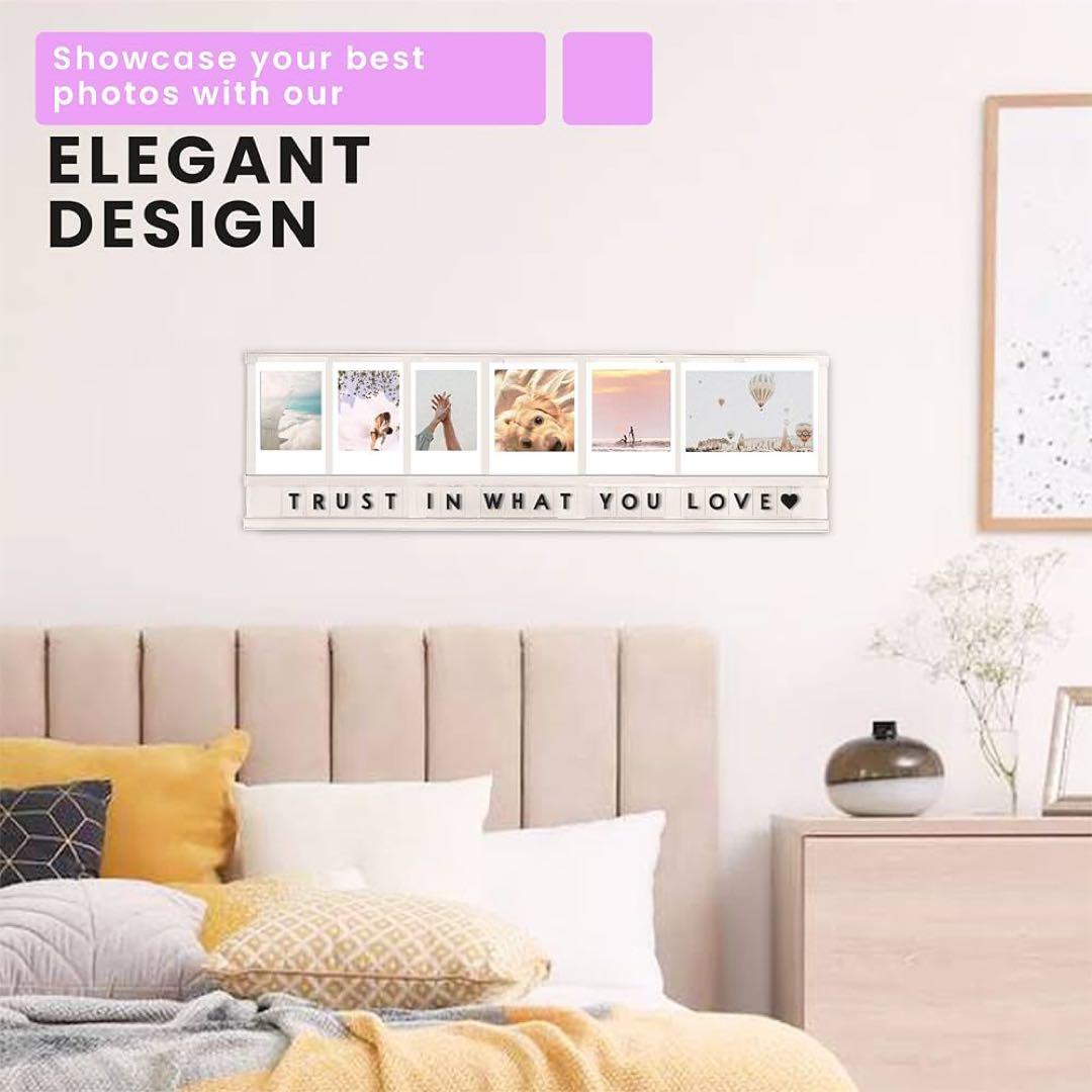 ★ウォールフレーム 3.4インチ15.7インチ アクリルフォトフレーム