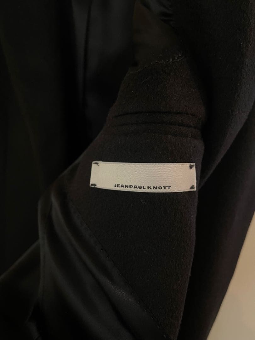JEANPAUL KNOTT カシミヤ100% ロングチェスターコート ブラック