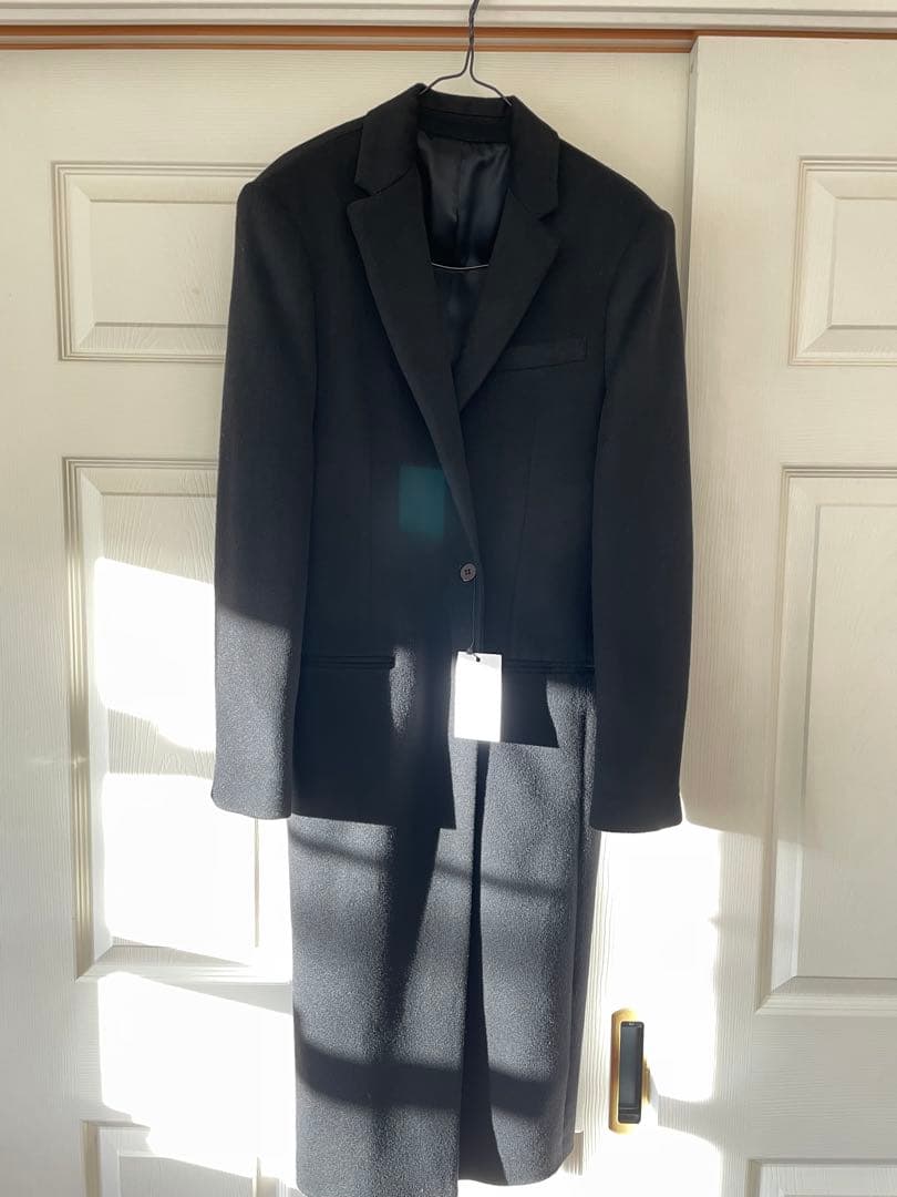 JEANPAUL KNOTT カシミヤ100% ロングチェスターコート ブラック