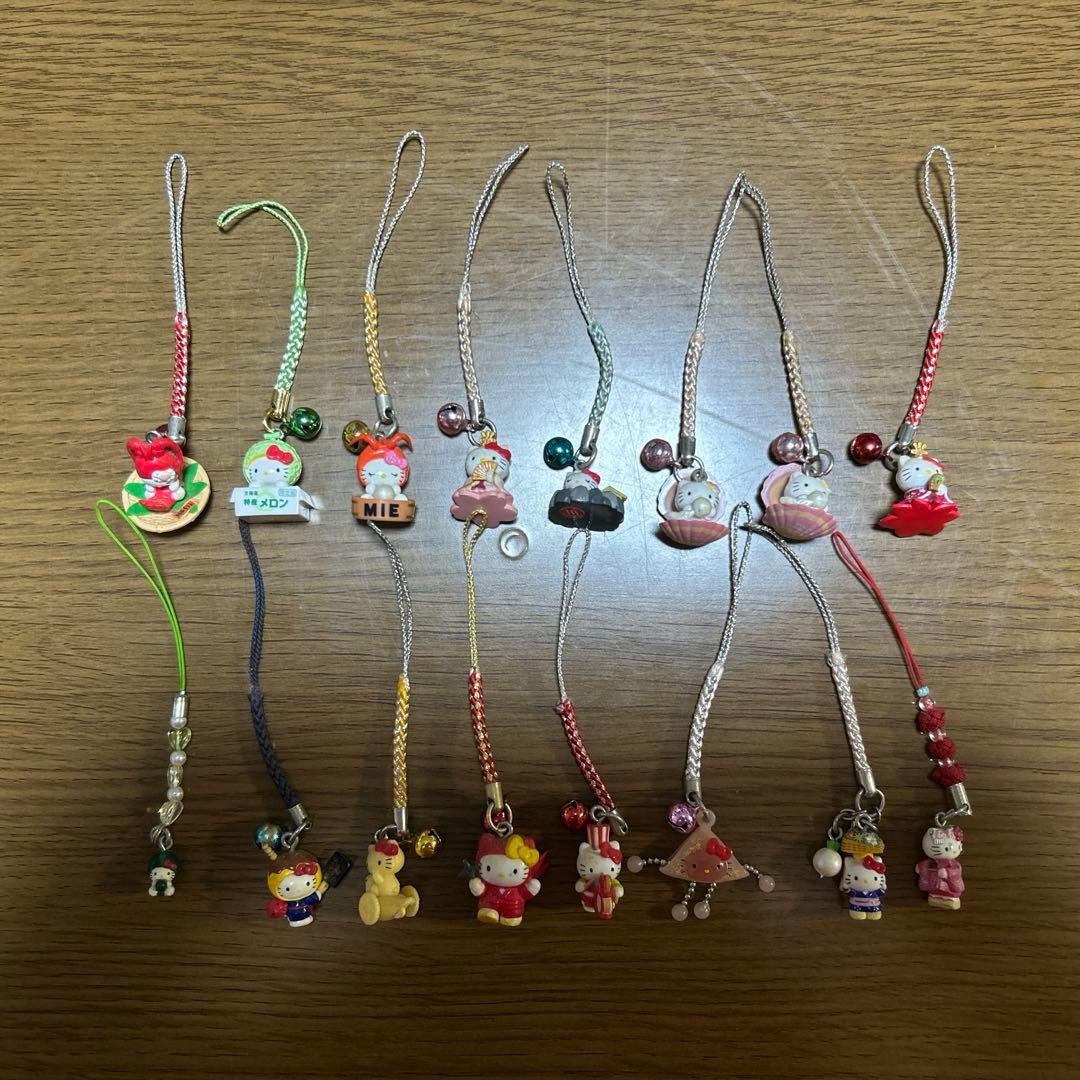 キティちゃん♡ご当地キーホルダー♡ご当地ストラップ♡根付け♡難あり16点セット