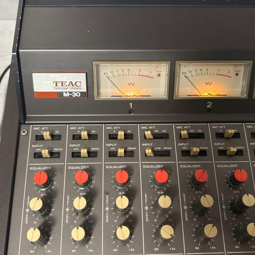 【希少・動作品】TEAC テアック ミキサー M-30現状品 昭和レトロ