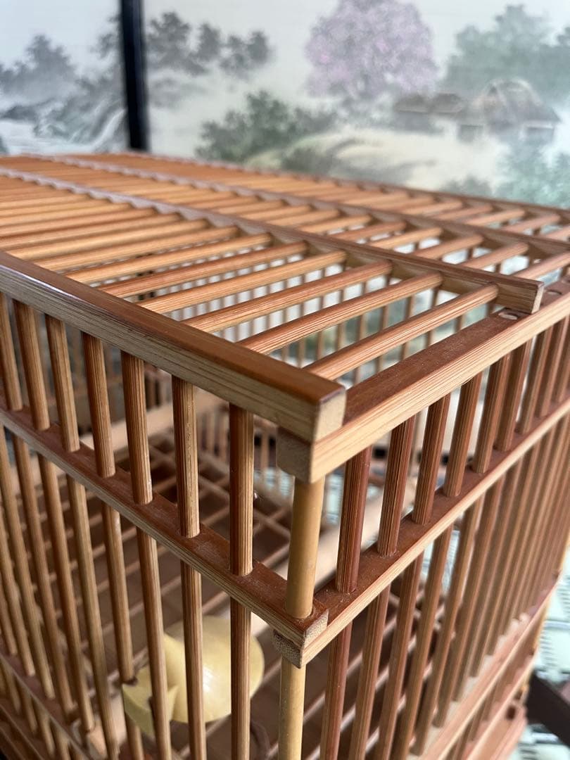木製　鳥かご　ハンドメイド
