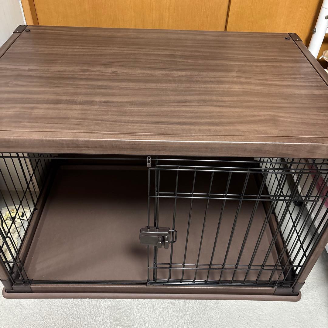 犬用ケージ 97.5 x 66.5 x 63.5 cm 木目調