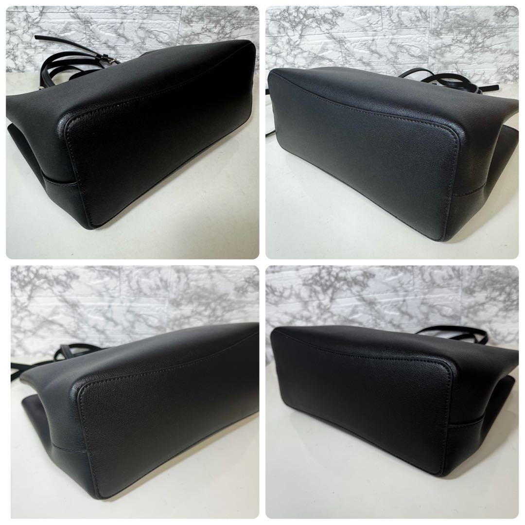 【極美品】　ケートスペード　トートバッグ　ショルダーバッグ　2way レザー　黒