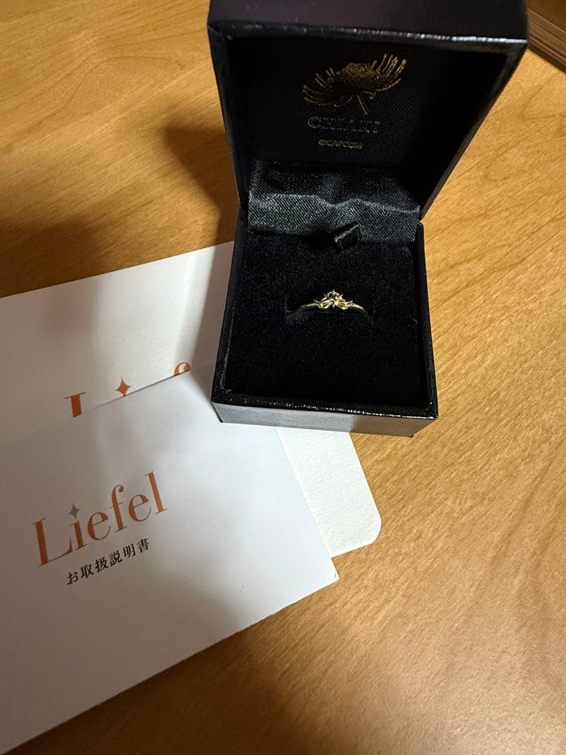 囚われのパルマ チアキ リコリス K10製 ネックレス 指輪9号 セット 新品