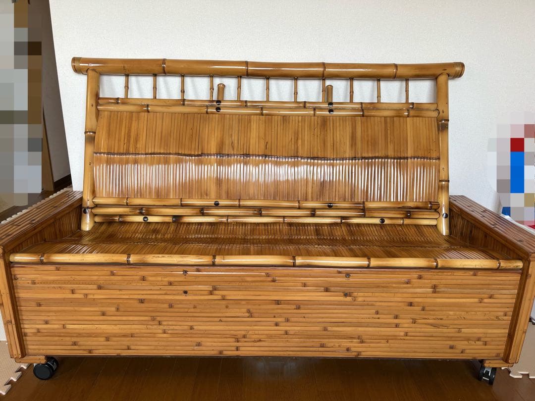 梅里竹芸　ソファ　竹製　長椅子