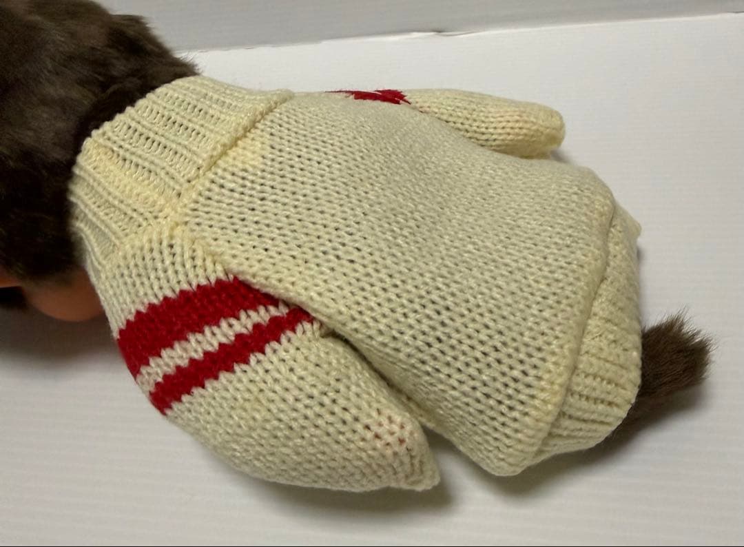 バ*ノ様 ハートのあったかニットモンチッチM 女の子　未使用品