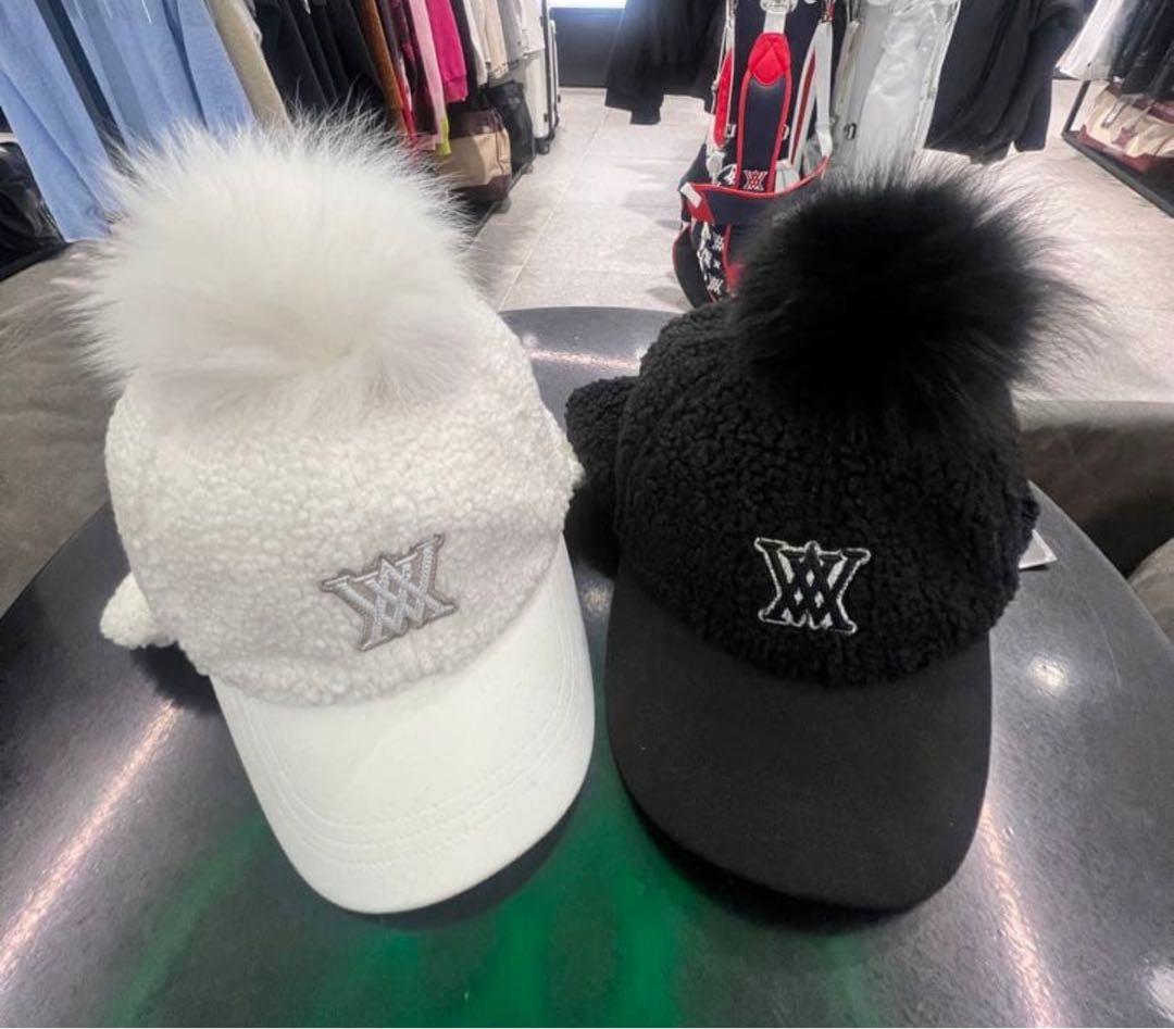 ブラック　在庫1点のみ☆ANEW GOLF☆ アニュー　防寒帽子