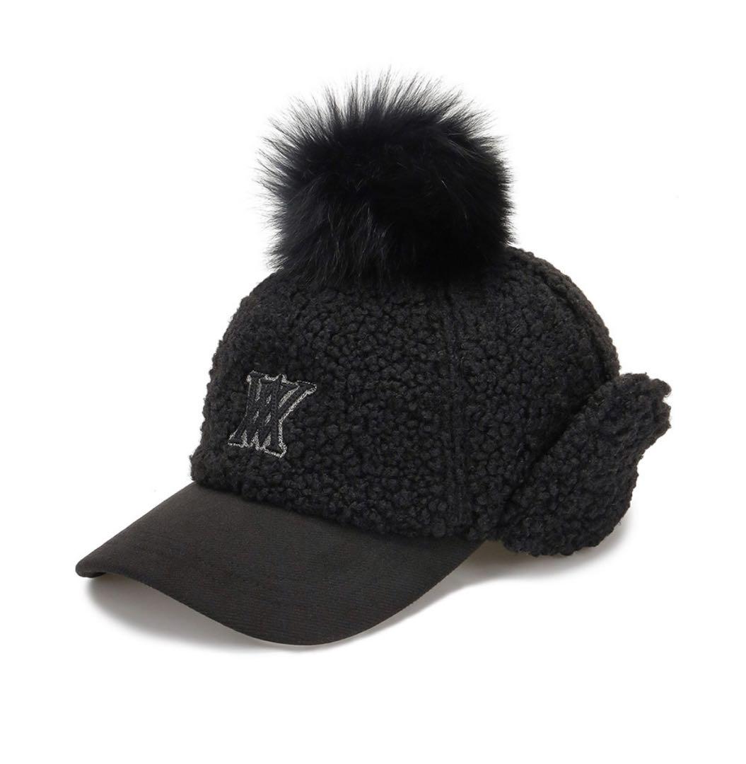 ブラック　在庫1点のみ☆ANEW GOLF☆ アニュー　防寒帽子