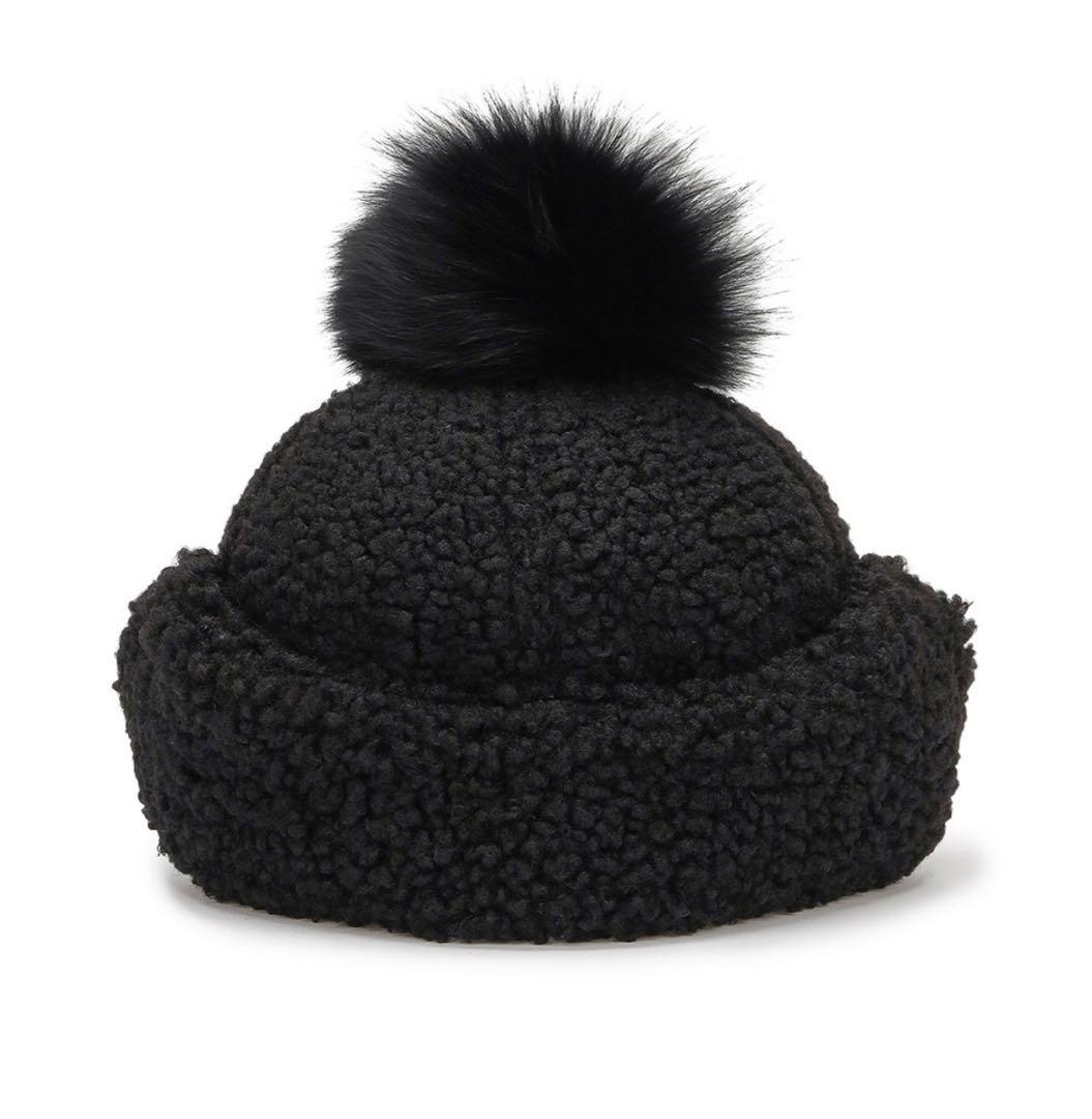 ブラック　在庫1点のみ☆ANEW GOLF☆ アニュー　防寒帽子