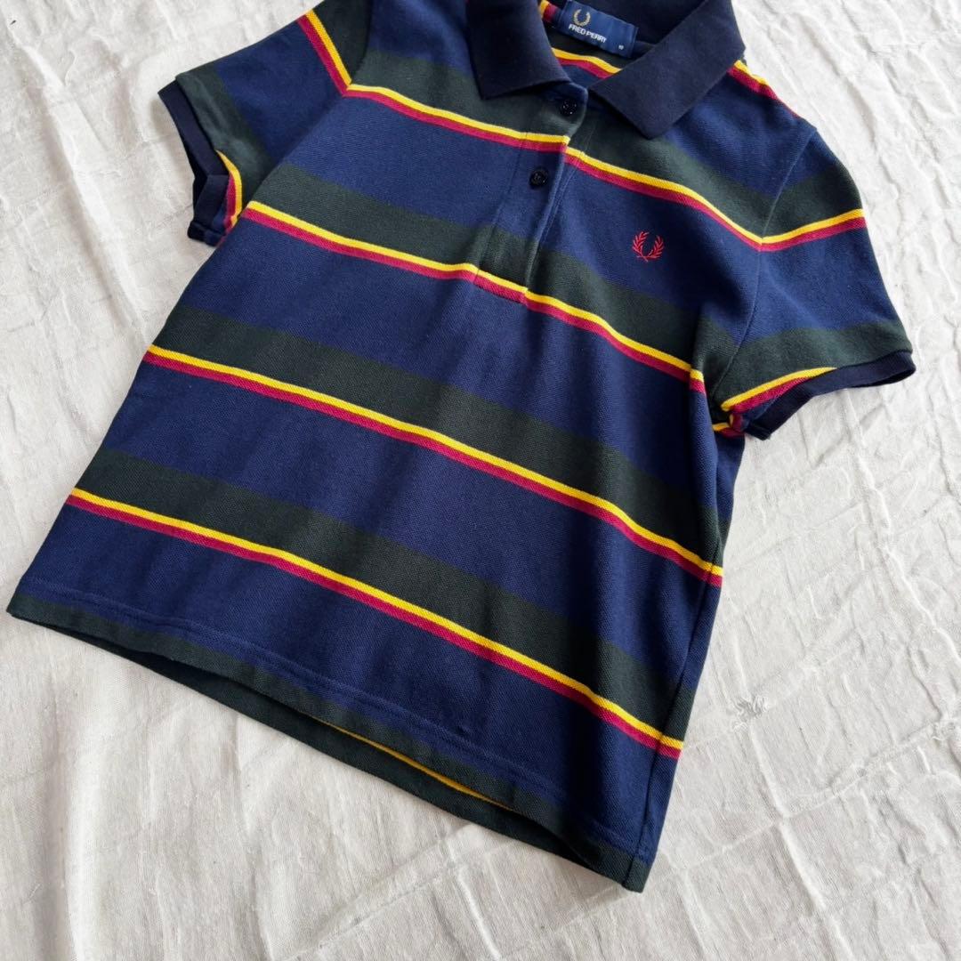 【美品】 フレッドペリー ビームス別注 ポロシャツ ショート丈 ロゴ刺繍