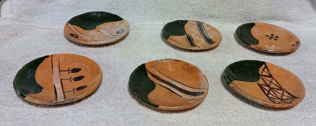 中村道年作銘々皿 6枚セット
