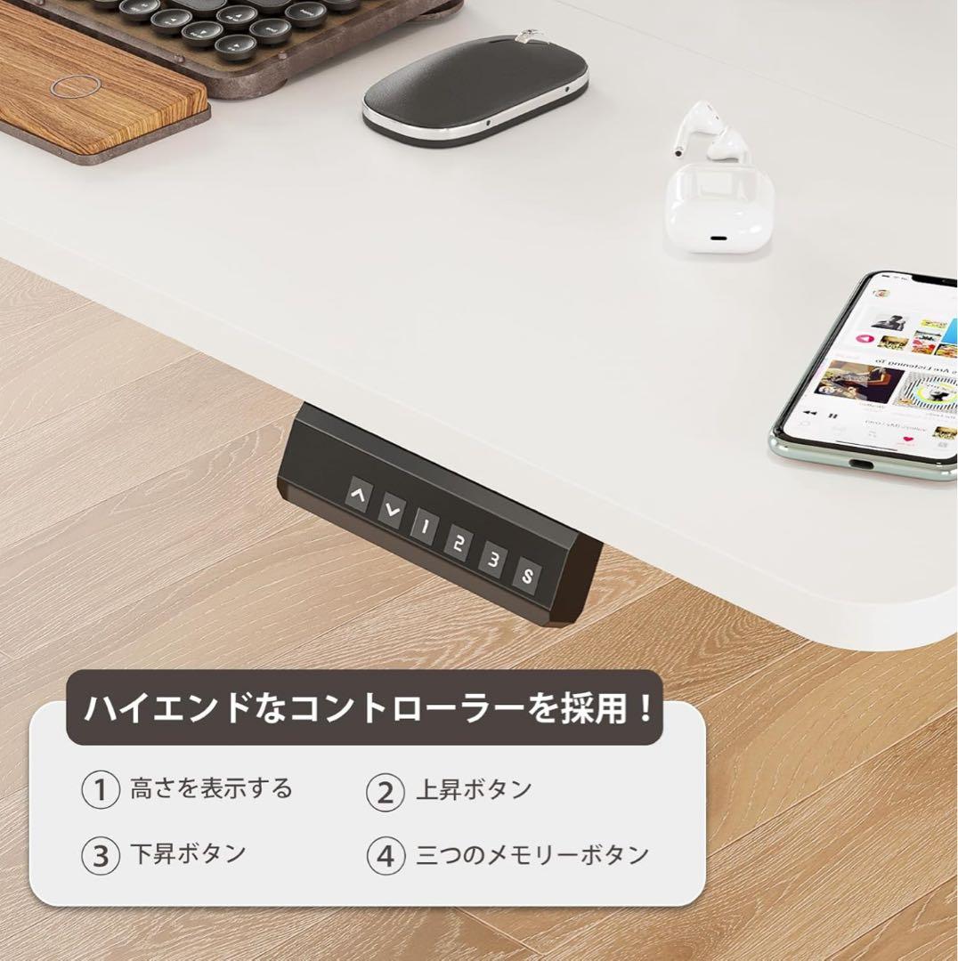 パソコンデスク 100cm x 60cm 角丸デザイン