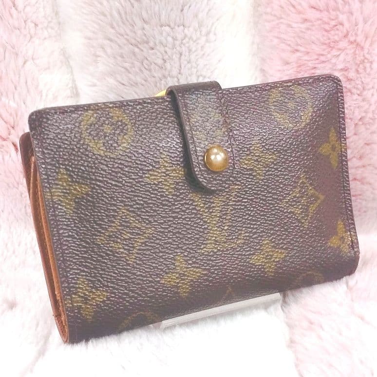 極美品 ルイヴィトン ポルト モネ ヴィエノワ モノグラム がま口折り財布
