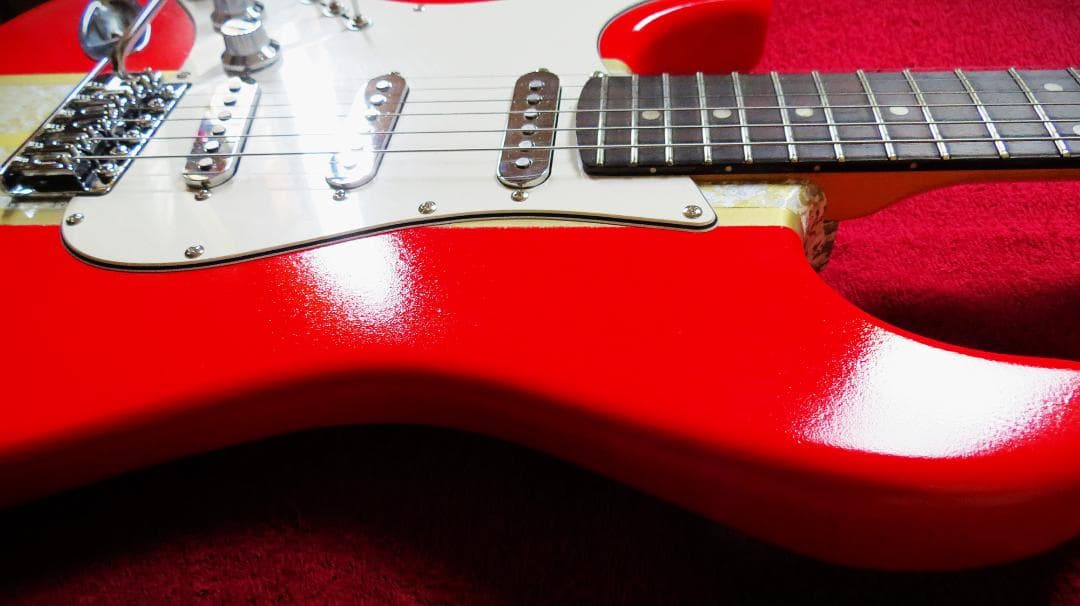 STLH ラッカー塗装 アルニコPU ３連3wayスイッチ レフティ 左