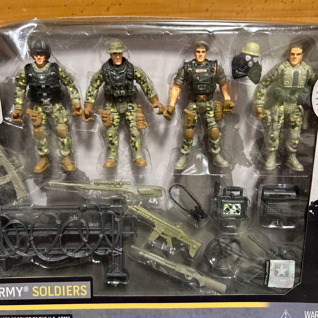 ミリタリー・アメリカ陸軍兵士 4体パック フル可動フィギュア