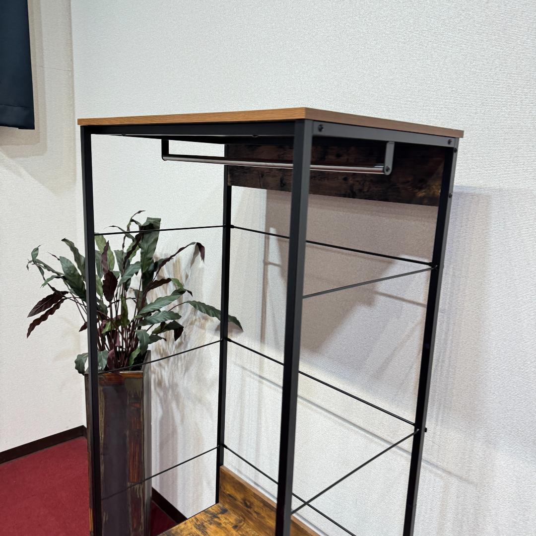 東京23区送料無料　モデルハウス展示品　ニトリ　ハンガーラック　Nステイン