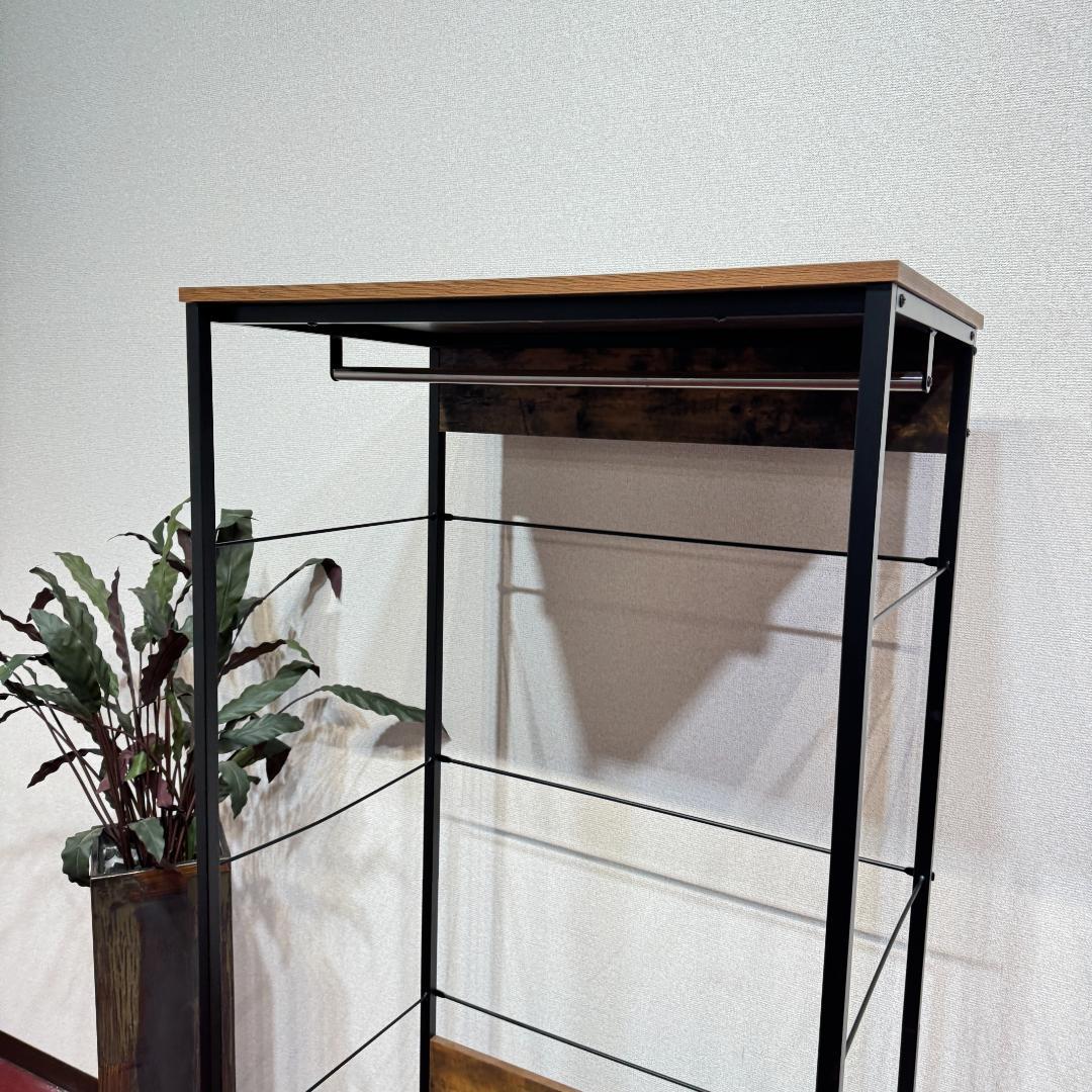 東京23区送料無料　モデルハウス展示品　ニトリ　ハンガーラック　Nステイン