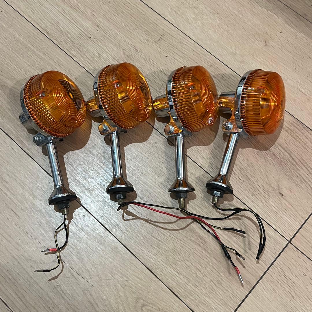 w650純正 オレンジ メタル ウィンカー 4個セット