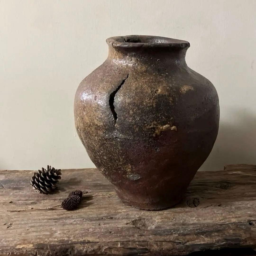 古常滑破れ壷　室町時代　古丹波　古備前　花器　大久保裕司　秦秀雄　白洲正子　李朝