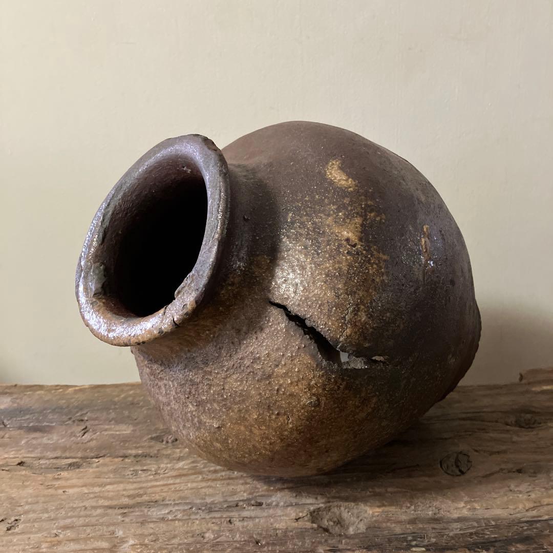 古常滑破れ壷　室町時代　古丹波　古備前　花器　大久保裕司　秦秀雄　白洲正子　李朝