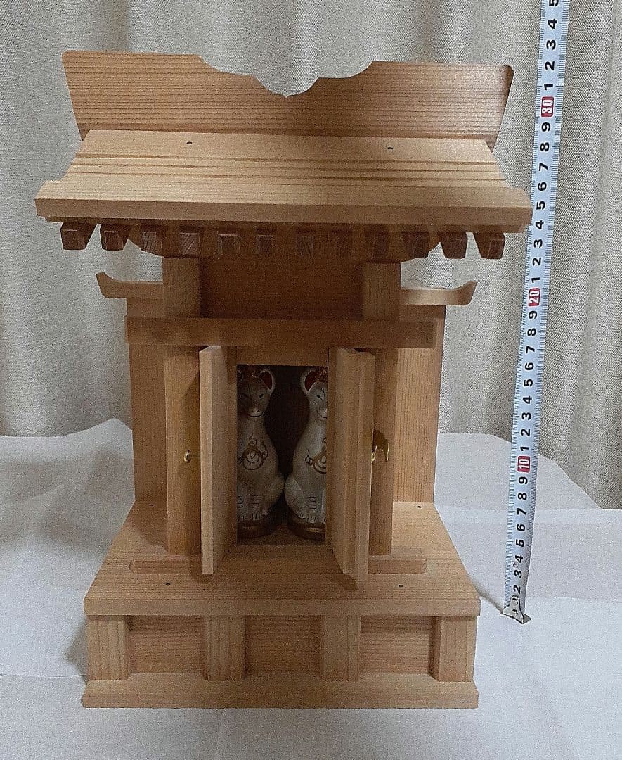 神棚【稲荷神狐】狐像