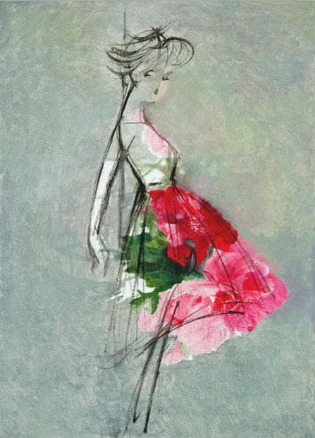 油絵 菅家令子 絵 絵画インテリア額付(青緑＋金色の枠) F4-071512女性