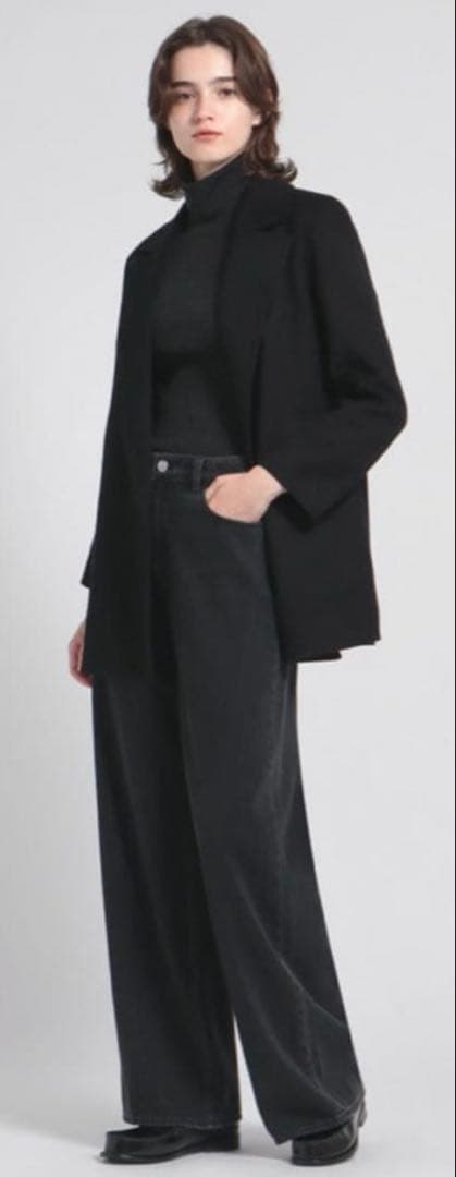 未使用 24AW Theory セオリー コート カシミヤ混 ブラック S