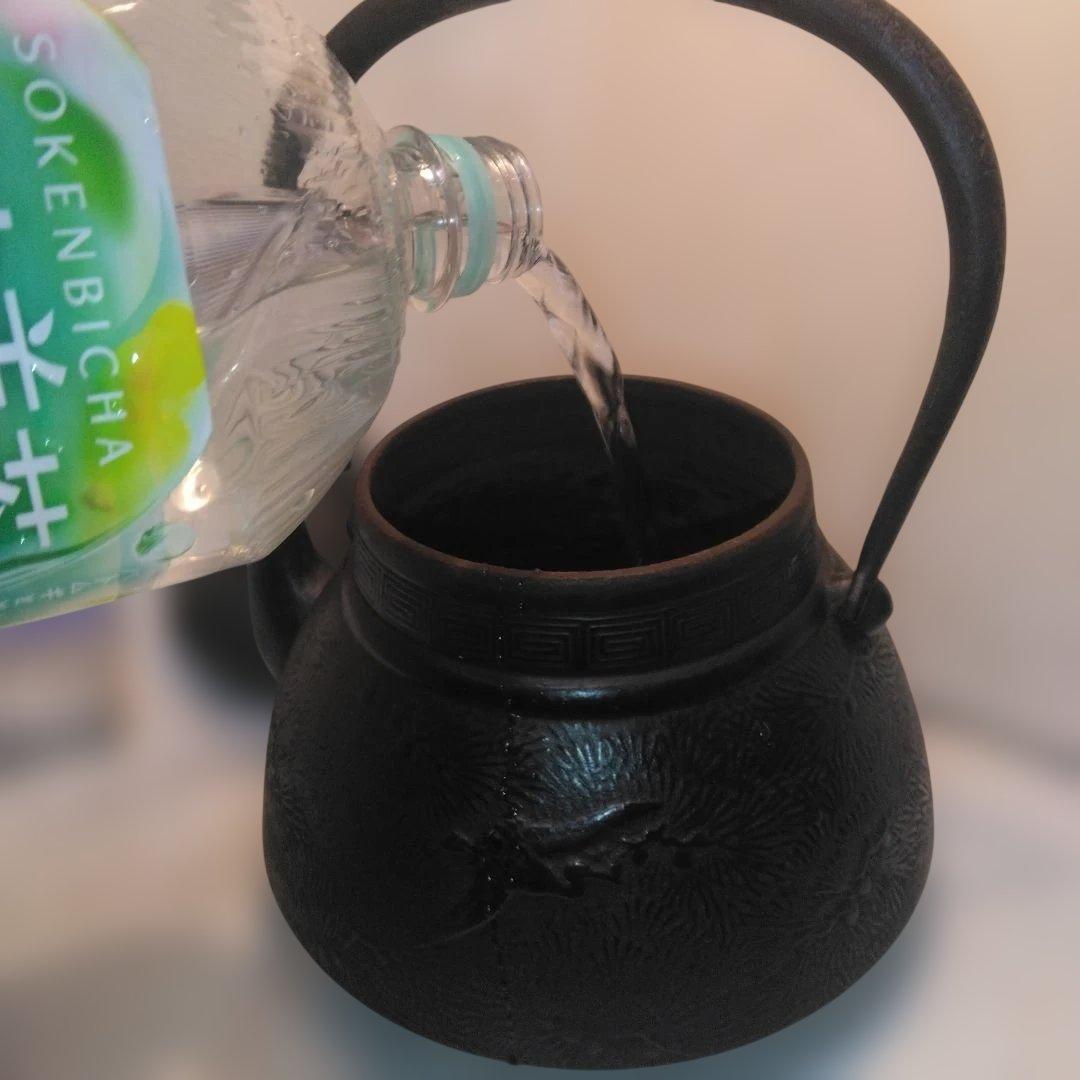 鋳鉄製鉄瓶　大小セット中古品　骨董品