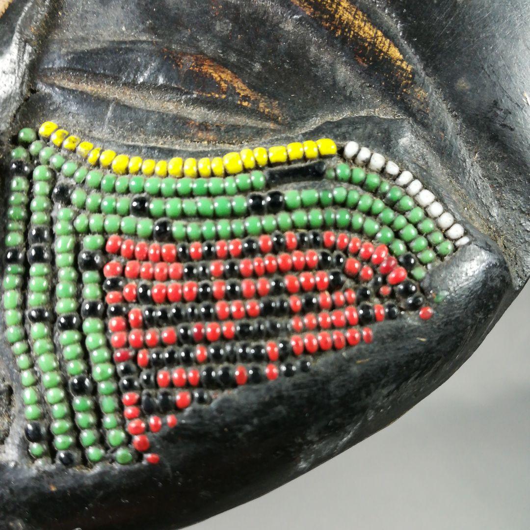 アフリカ　民族　プリミティブアート　木彫　置物　女性