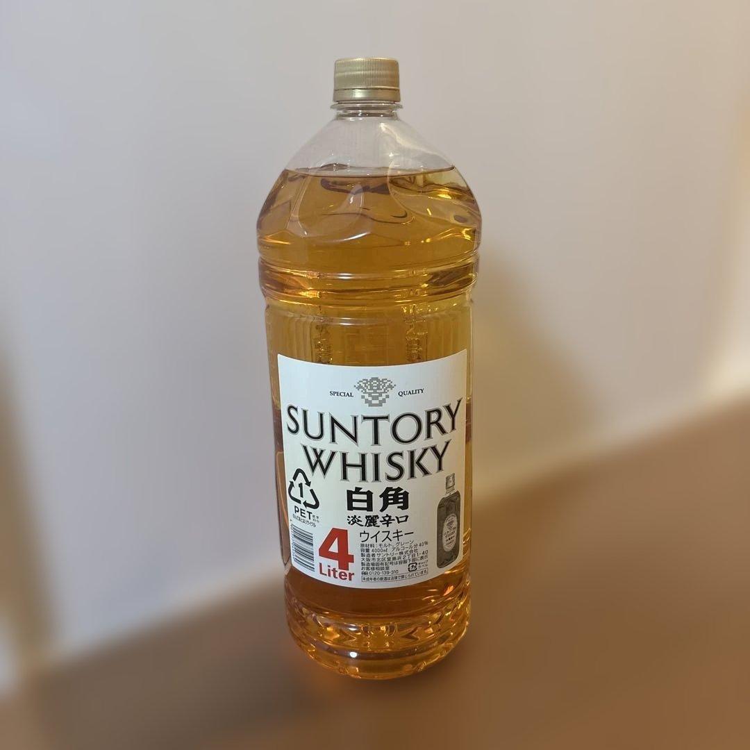 SUNTORY 白角　淡麗辛口ウイスキー 4リットル
