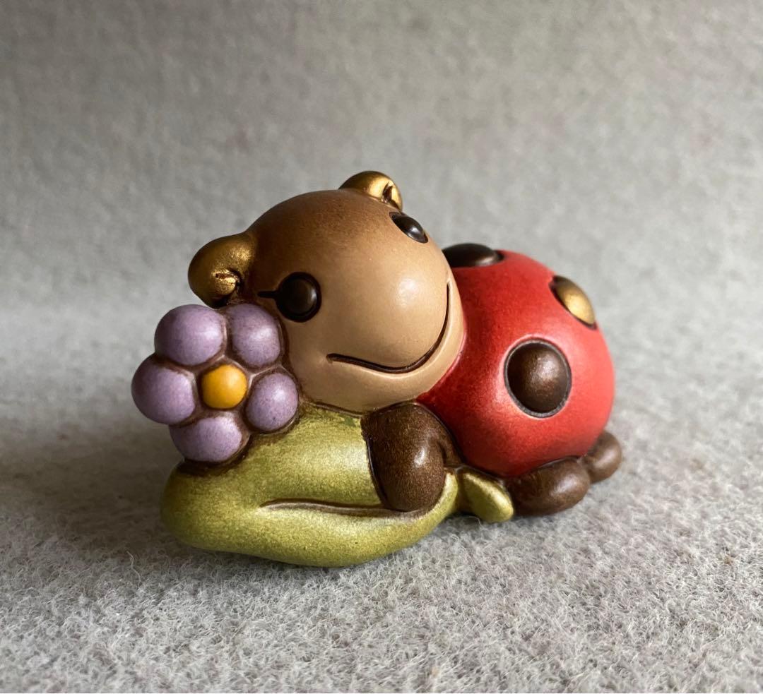 【イタリア製／THUN・トゥーン】陶器製・てんとう虫