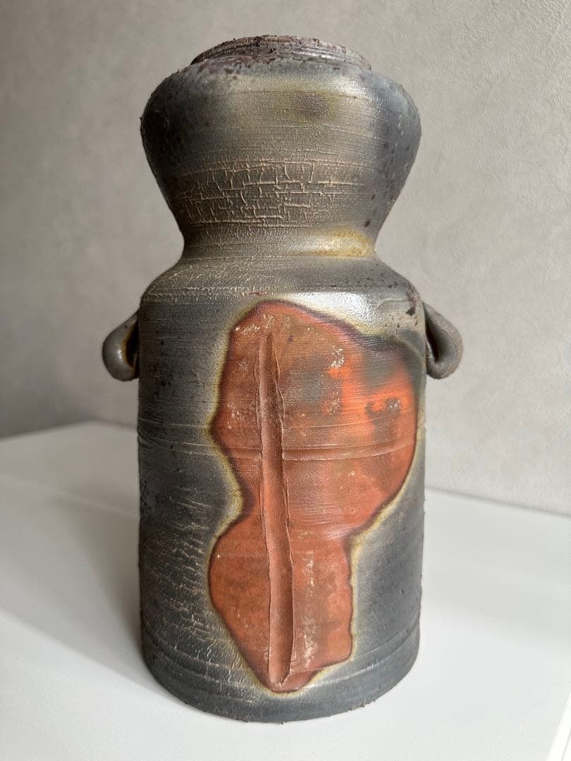 武用君彦 備前 花器 花入 共箱