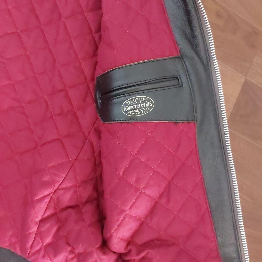 アディクトクローズ　AD-01 CENTER-ZIP JACKET SHEEP