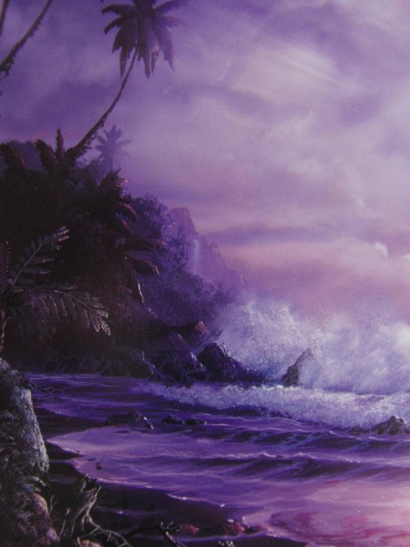 クリスチャン・ラッセン、【オリジンオブライフ】、希少な額装用画集より