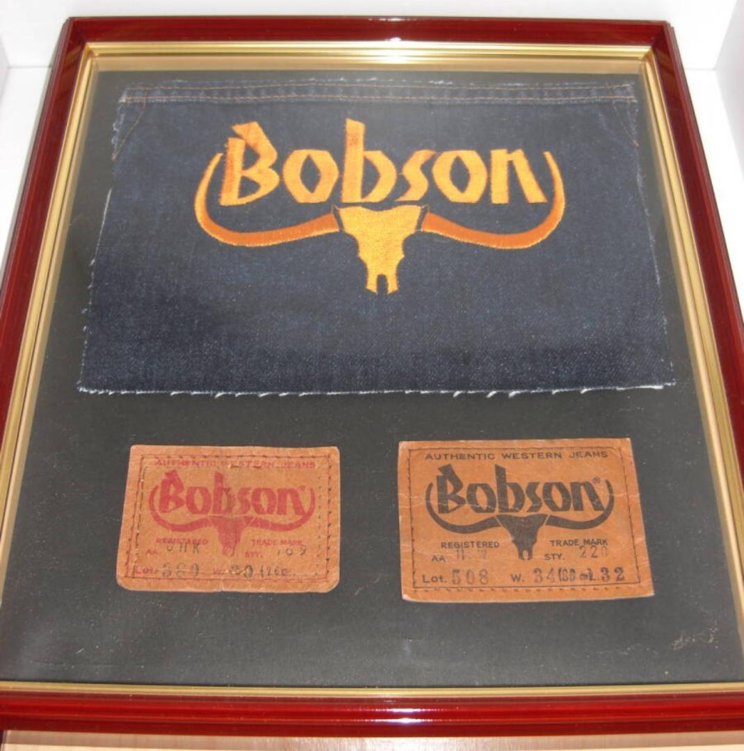BOBSON ボブソン Ｇジャン 刺繍　ジーンズ タグ２枚　額付き