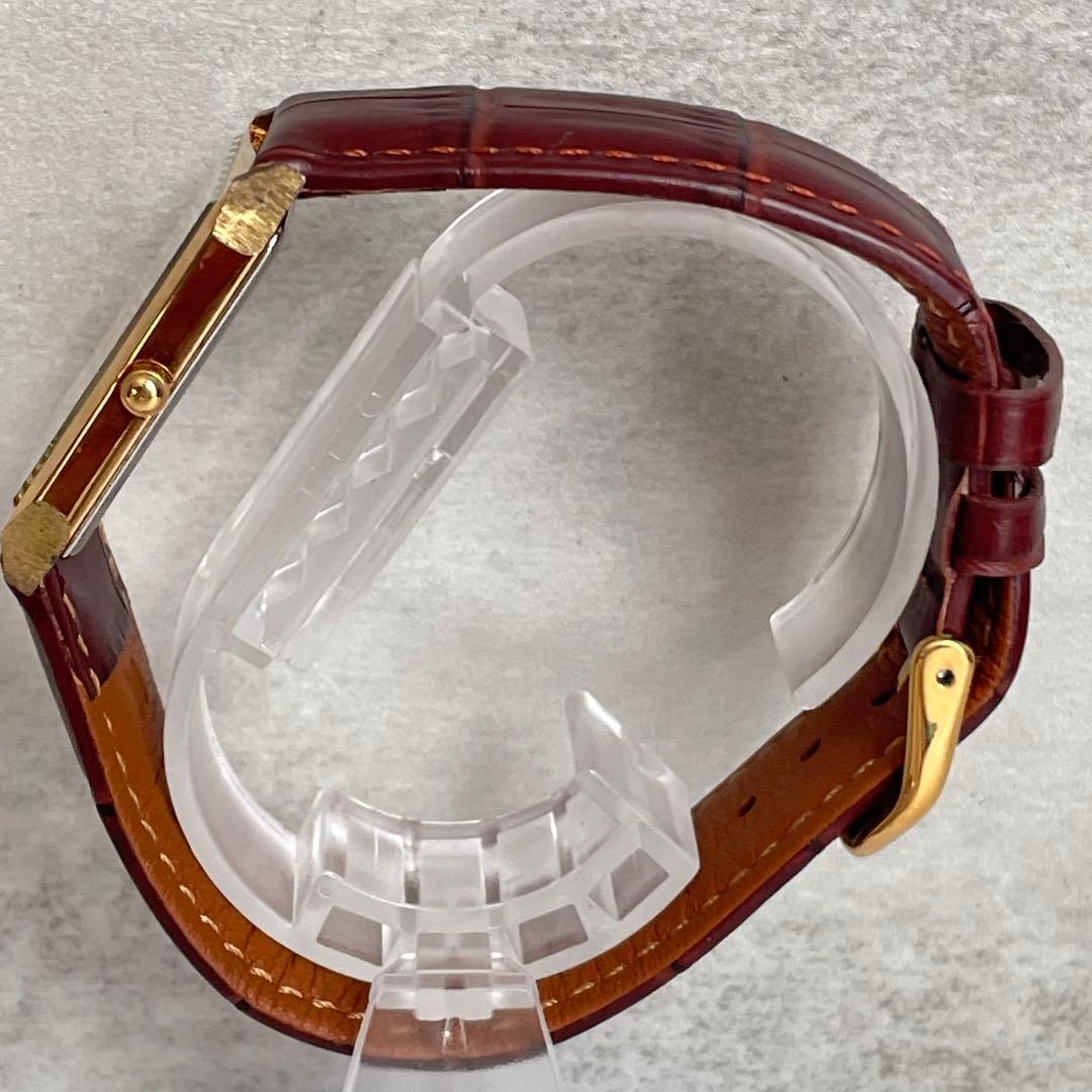 稼動品　SEIKO セイコー　ゴールドケース　レクタンギュラー　タンク　腕時計