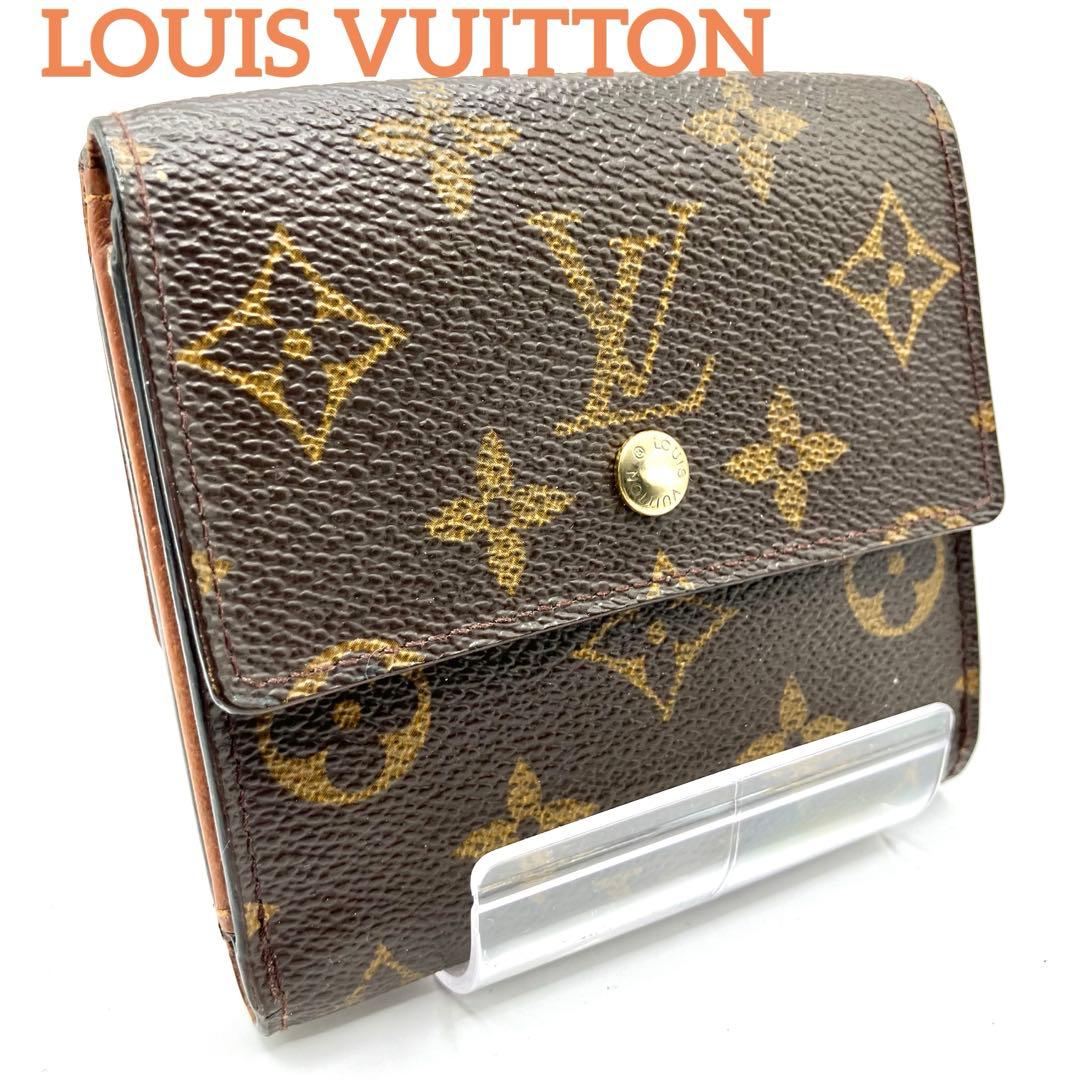 ルイヴィトン　ポルトモネビエカルトクレディ　三つ折り財布　折り財布　モノグラム