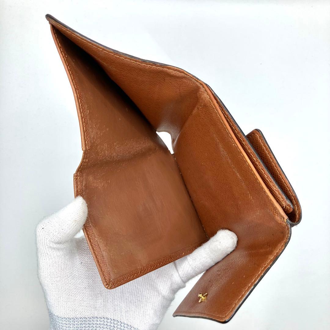 ルイヴィトン　ポルトモネビエカルトクレディ　三つ折り財布　折り財布　モノグラム