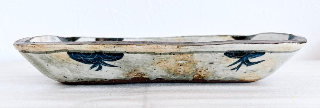 池田省吾　黒掻虎長方皿　粉引　食器　皿　酒器　ぐい呑　酒碗　新品未使用　本物保証