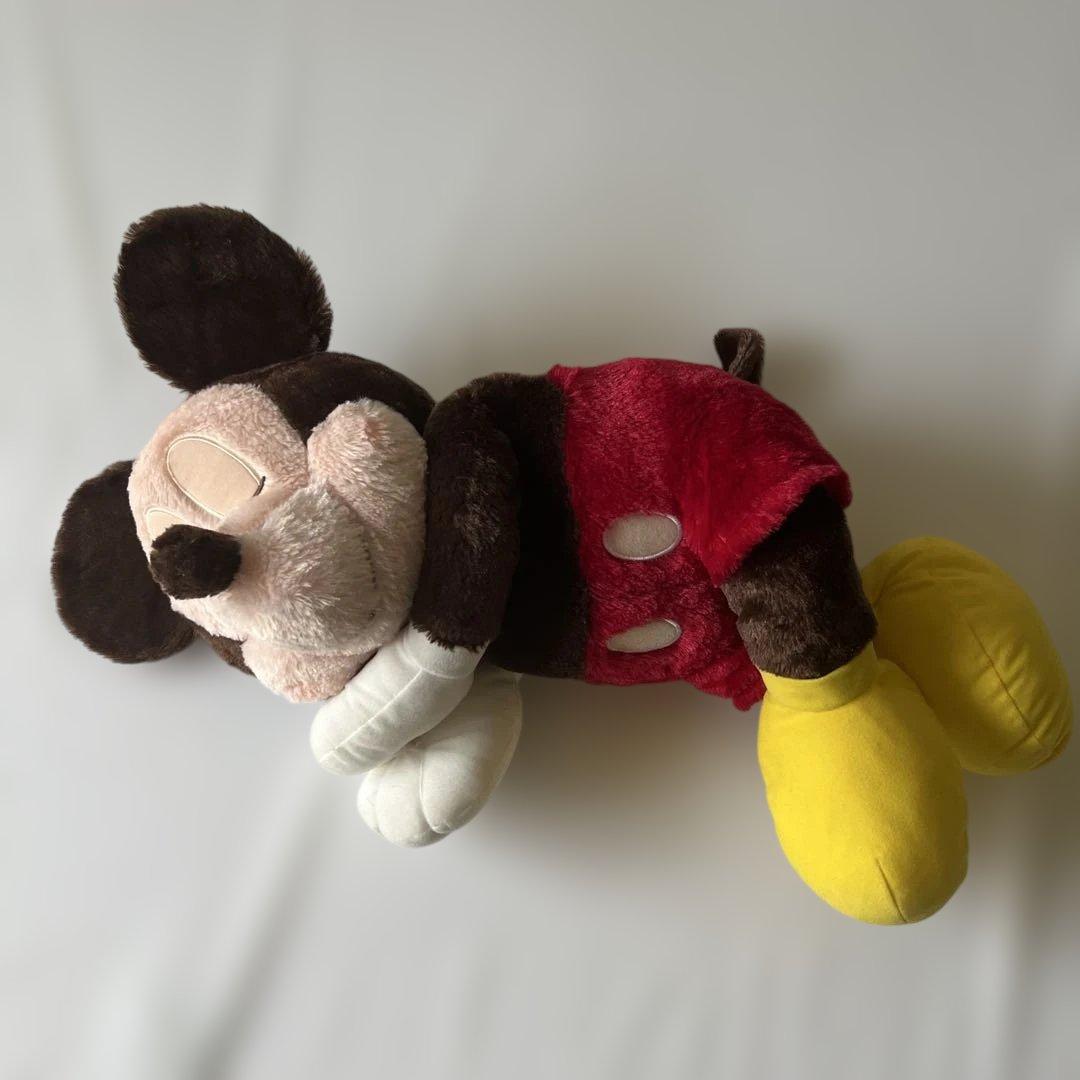 ミッキーマウス　赤いほっぺギガジャンボおやすみぬいぐるみ