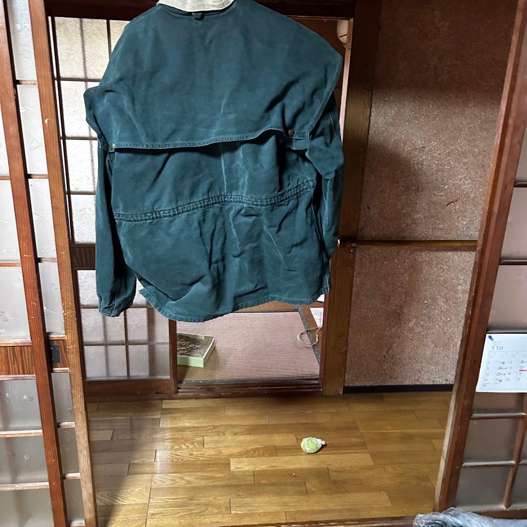 carhartt グリーンワークジャケットLサイズ