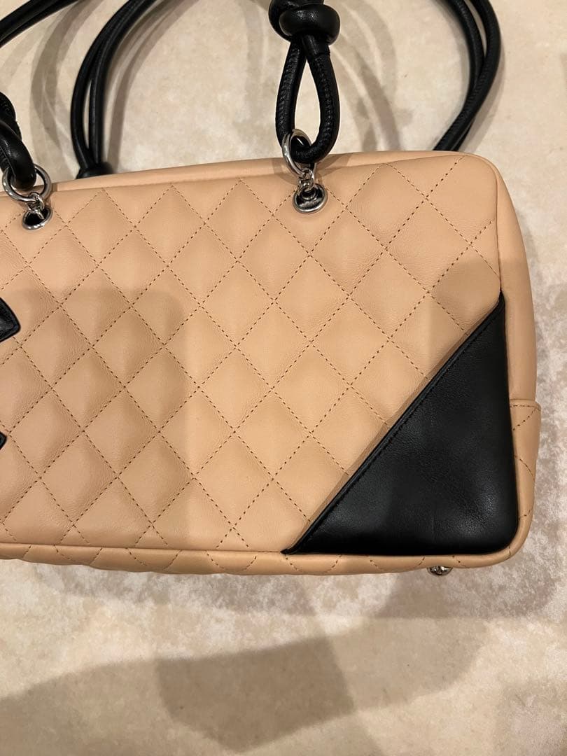 シャネル　カンボンライン　ボーリングバッグ　CHANEL