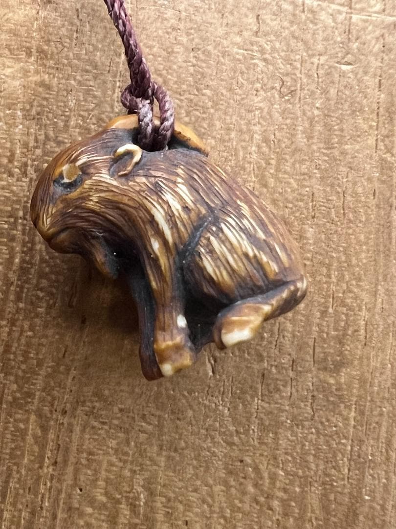 江戸期　レアミニ根付　天然素材　魚　貝　三味線　笛　傘　兎　10点　アンティーク