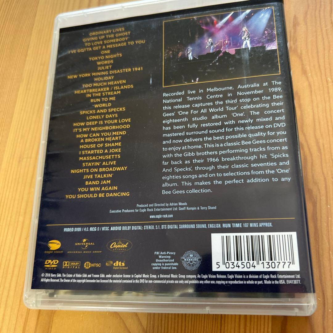 値下げ‼️ビージーズDVD「BEE GEES/ONE FOR ALL TOUR」