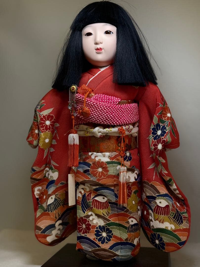 大）節句人形工芸士 三代 天賀章介 京都友禅着物 市松人形