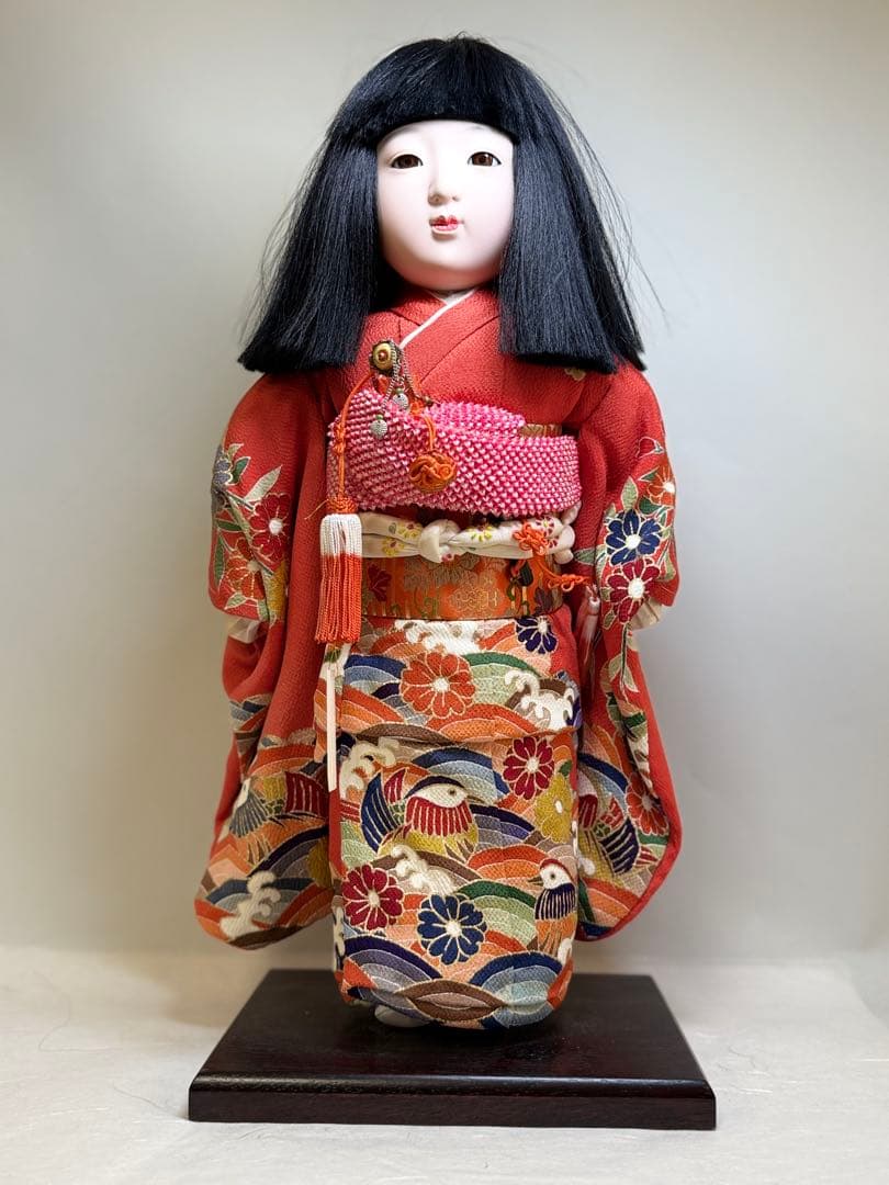 大）節句人形工芸士 三代 天賀章介 京都友禅着物 市松人形