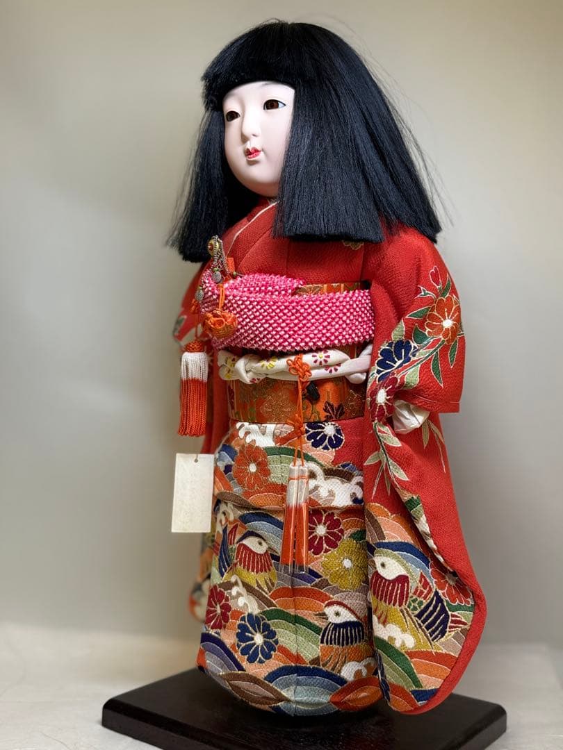 大）節句人形工芸士 三代 天賀章介 京都友禅着物 市松人形